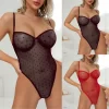 Hot Erotic Lingerie Women Bodysuit Mesh Sheer Porn Teddy Nightclub See-Through Temptation Sexy Underwear Lenceria Para Damas